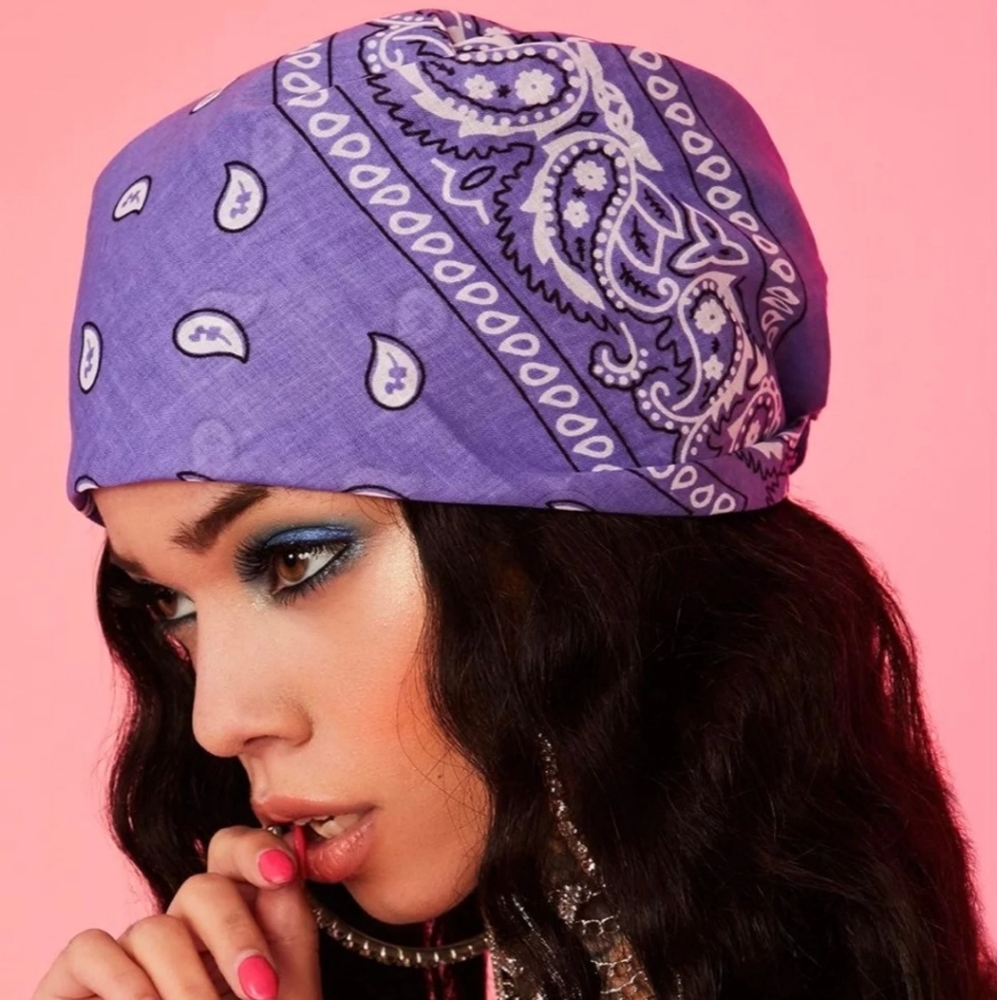 Purple Amethyst Rebel Rodeo Bandana Scarf